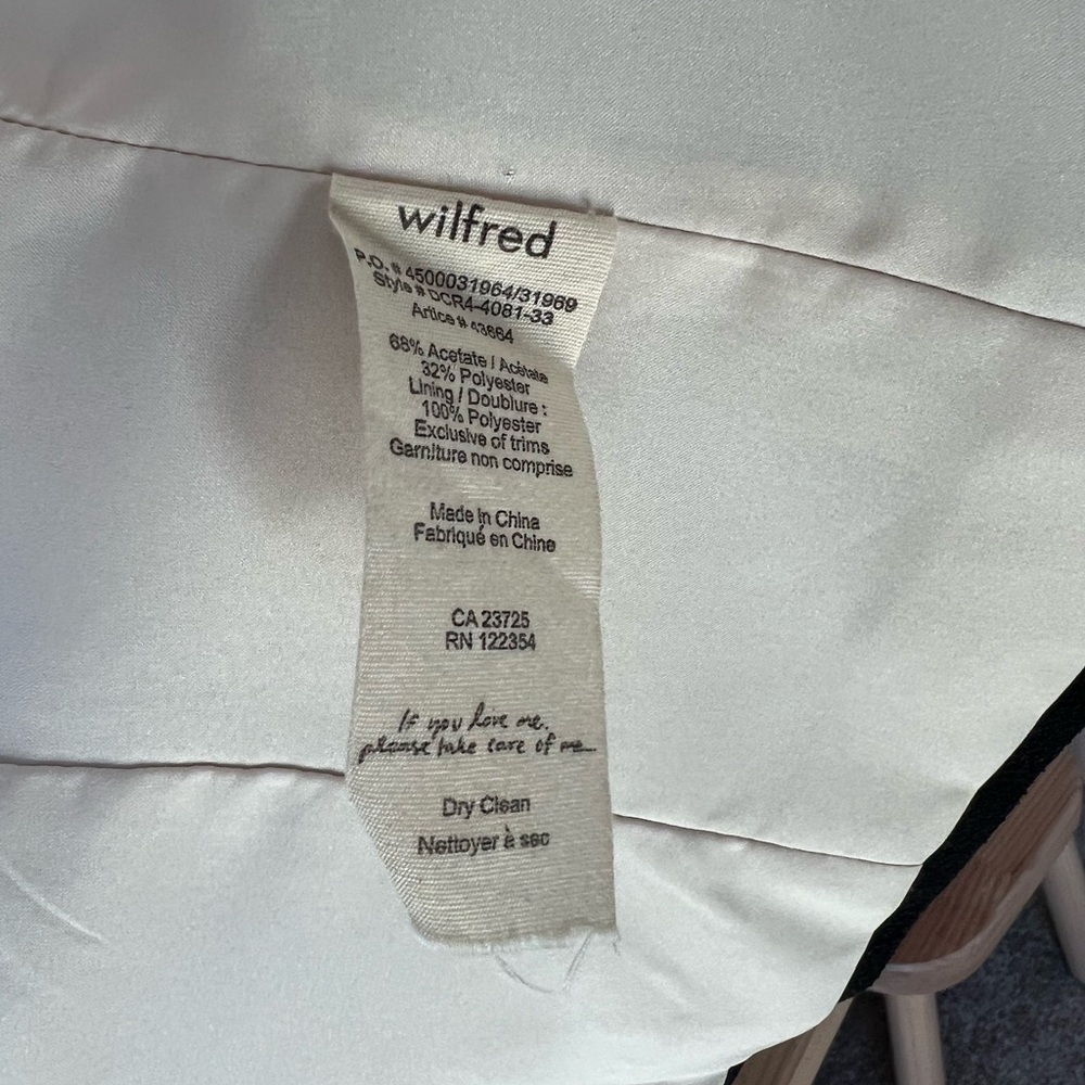 NWOT Aritzia Wildfred Black Exquis Crepe Blazer 2 - Picture 11 of 13